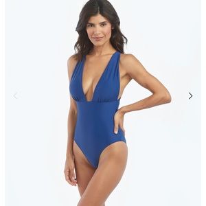 Blue “The Plunge” Summersalt Halter Swimsuit One Piece